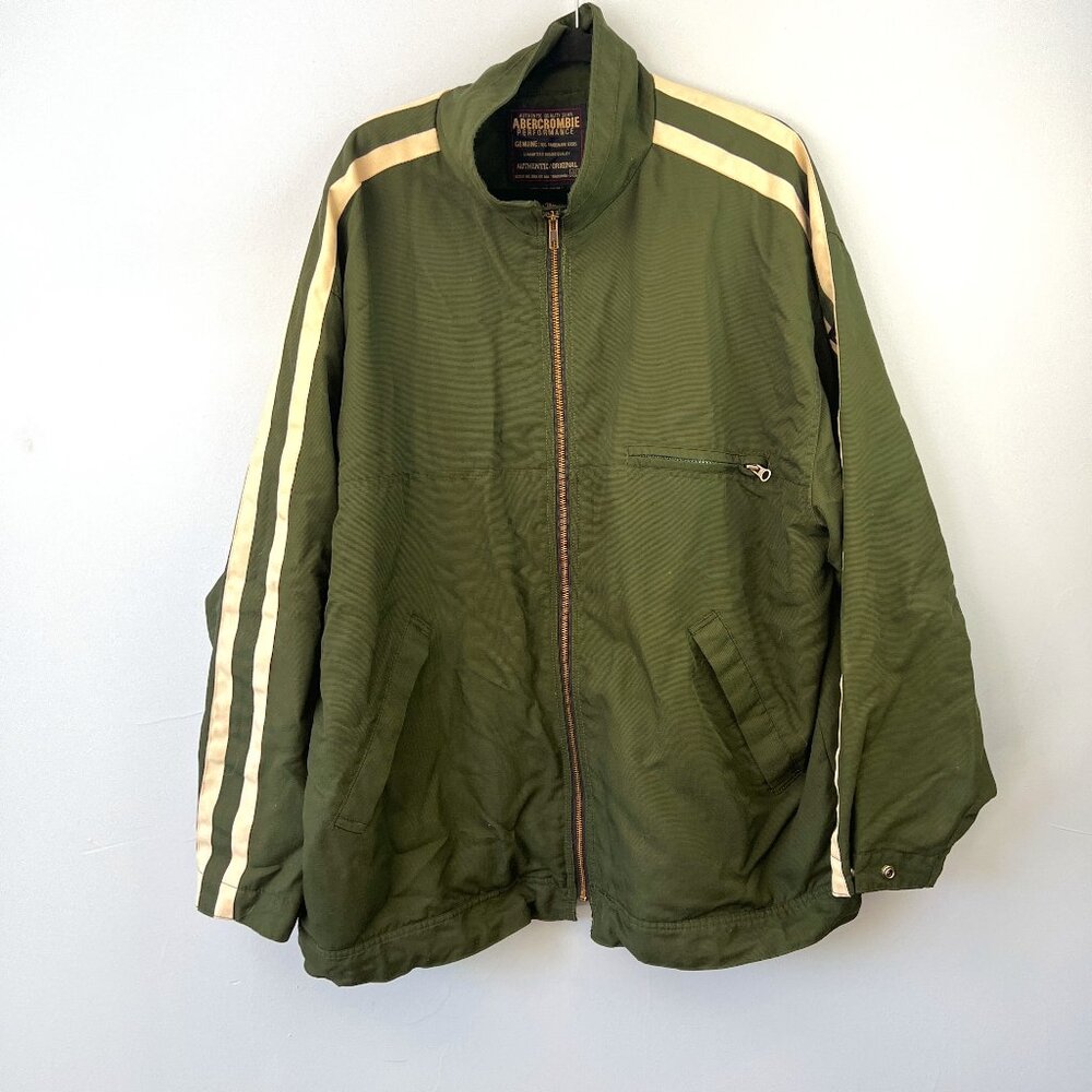 Vintage Y2K Mens Abercrombie & Fitch AF Performance Jacket Fleece Lined‎ Size XL